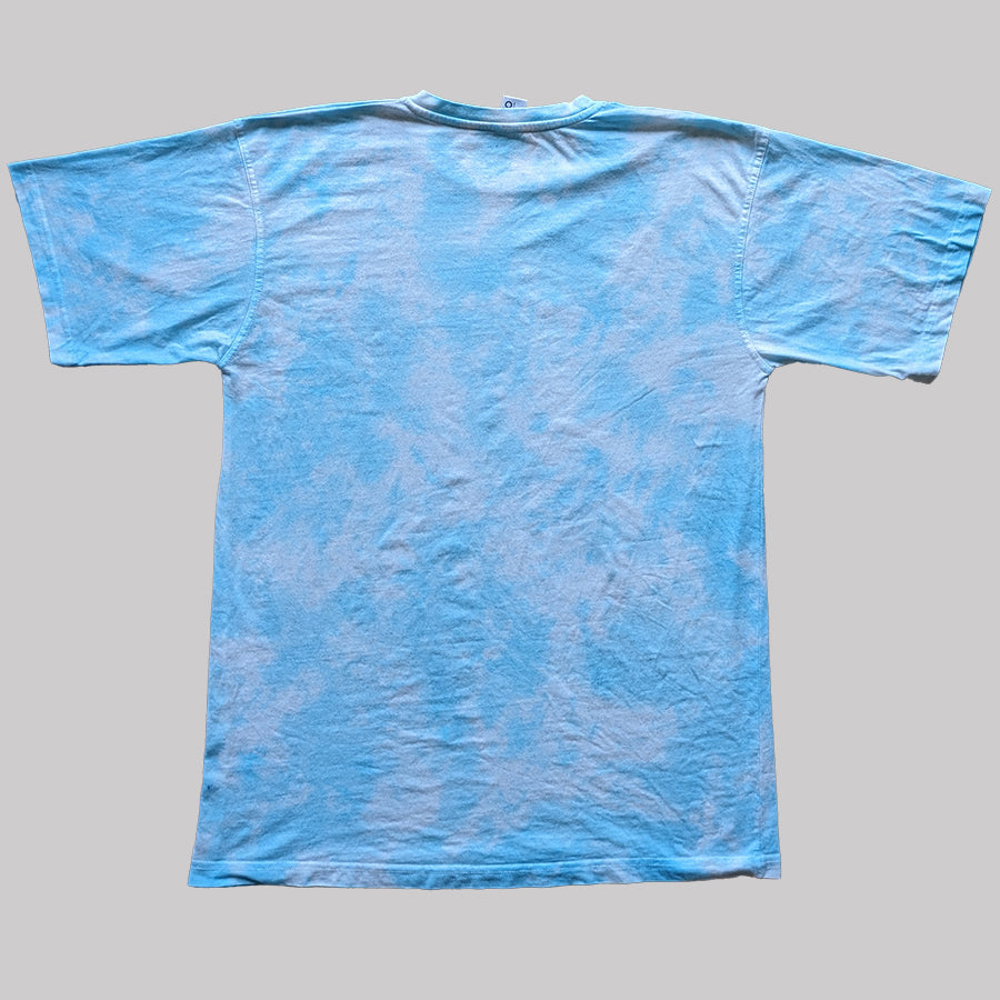 Tie Dye Tee Liquid Scrunch - Baby Blue