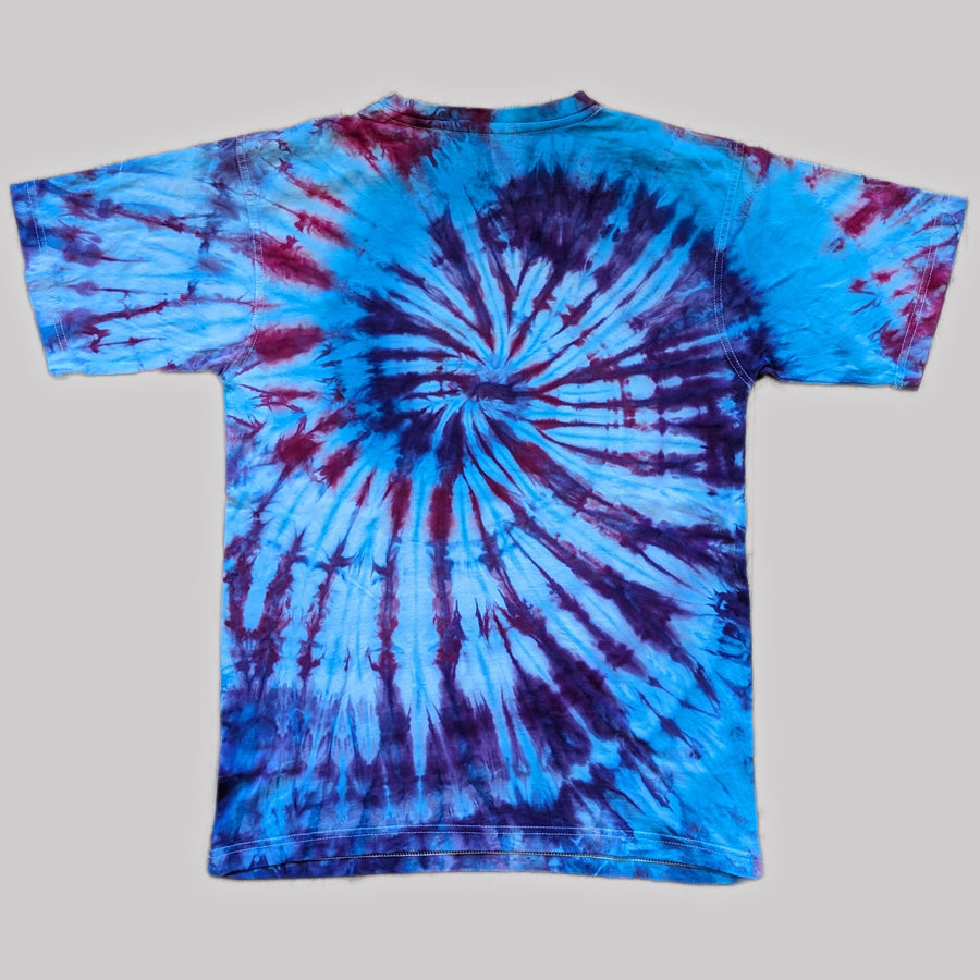 Tie Dye Tee Ice Dyed - Blue Swirl